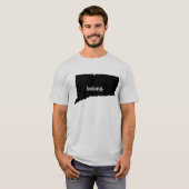 Connecticut Staat Map T-Shirt (Vorne ganz)