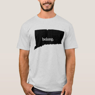 Connecticut Staat Map T-Shirt