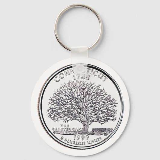 Connecticut Staat Quarter Schlüsselanhänger (Vorderseite)
