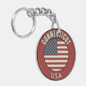 Connecticut Staat Schlüsselanhänger (Vorderseite links)