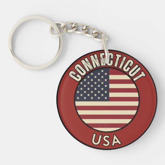 Connecticut Staat Schlüsselanhänger (Vorderseite)