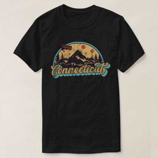 Connecticut-Staat T-Shirt (Design vorne)