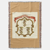 Connecticut-Staat-Wappen Decke (Vorderseite Vertikal)