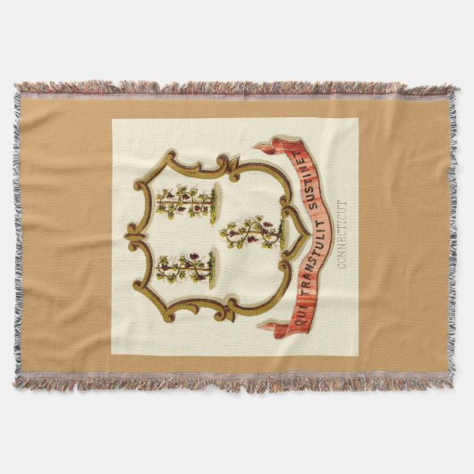 Connecticut-Staat-Wappen Decke (Vorderseite)