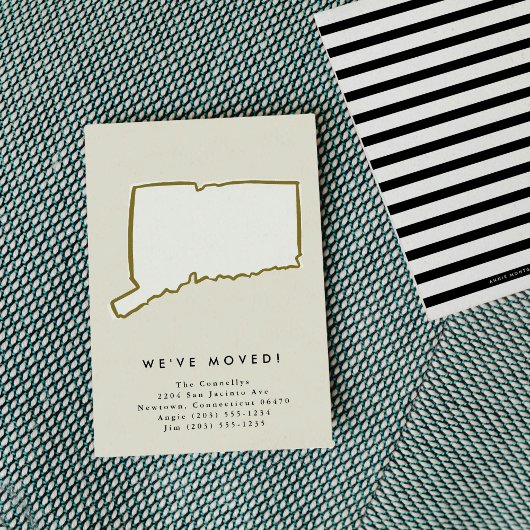 Connecticut Staat Wir haben HandGezeichnet Bewegun Ankündigung