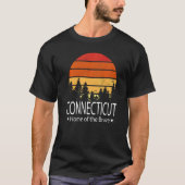 Connecticut Staat Zuhause des Brave Connecticut T-Shirt (Vorderseite)