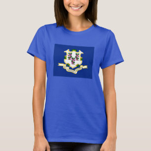Connecticut-Staats-Flaggen-Entwurf T-Shirt