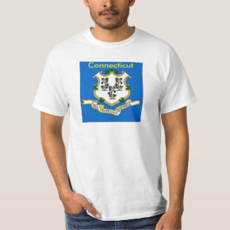 Connecticut-Staats-Flaggen-T - Shirt