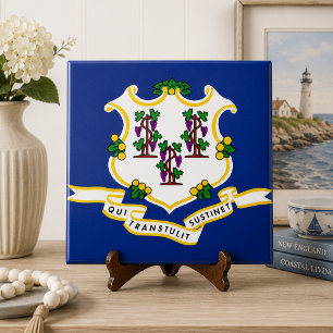 Connecticut Staatsflagge Fliese
