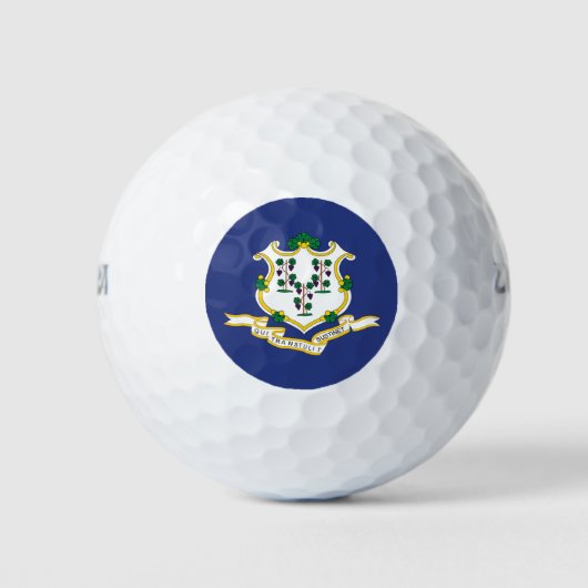 Connecticut Staatsflagge Golfball (Vorderseite)