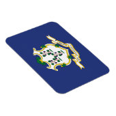 Connecticut Staatsflagge Magnet (Rechte Seite)