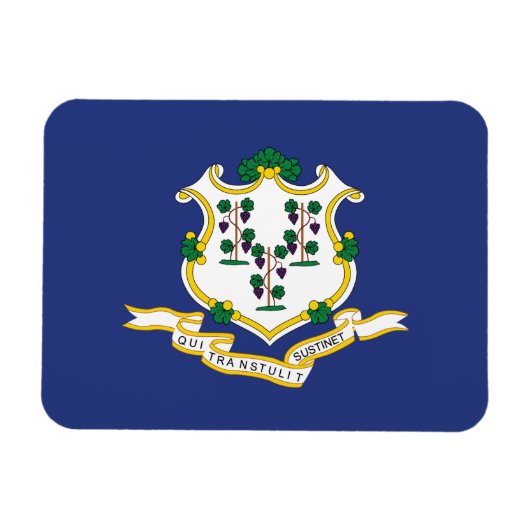 Connecticut Staatsflagge Magnet (Horizontal)