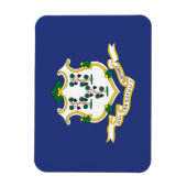 Connecticut Staatsflagge Magnet (Vertikal)