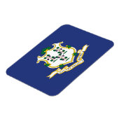 Connecticut Staatsflagge Magnet (Linke Seite)