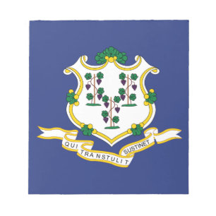Connecticut Staatsflagge Notizblock