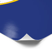 Connecticut Staatsflagge Poster (Ecke)