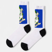 Connecticut-Staatsflagge Socken (Linkes Detail)