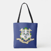Connecticut Staatsflagge Tasche (Rückseite)