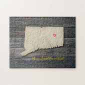 Connecticut State Puzzle – Rustic New England (Horizontal)