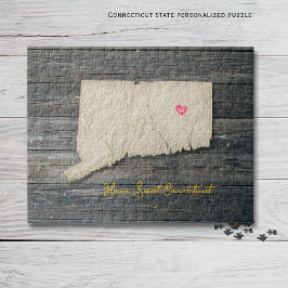 Connecticut State-Puzzle – Rustikales Neuengland Puzzle