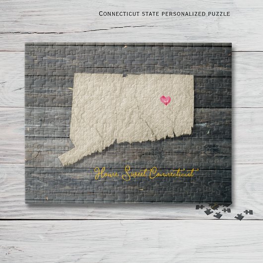 Connecticut State-Puzzle – Rustikales Neuengland Puzzle