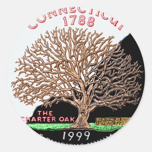 Connecticut Sticker (Vorderseite)