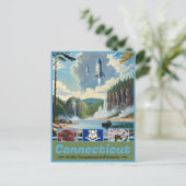 Connecticut Surreal Splendor Postkarte (Stehend Vorderseite)