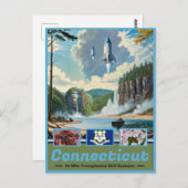Connecticut Surreal Splendor Postkarte (Vorne/Hinten)