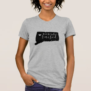 Connecticut-T-Shirt für Geborene und erhöhte Staat T-Shirt