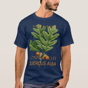 Connecticut-Territorium Baum Die Weißeiche T-Shirt