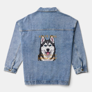 Connecticut Territory Hund Siberian Husky Jeansjacke