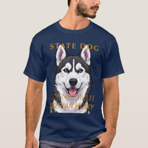 Connecticut Territory Hund Siberian Husky T-Shirt