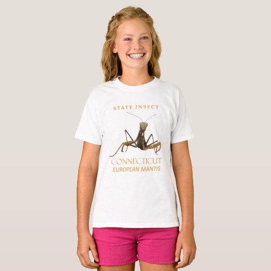Connecticut Territory Insect The European Mantis T-Shirt (Vorne ganz)
