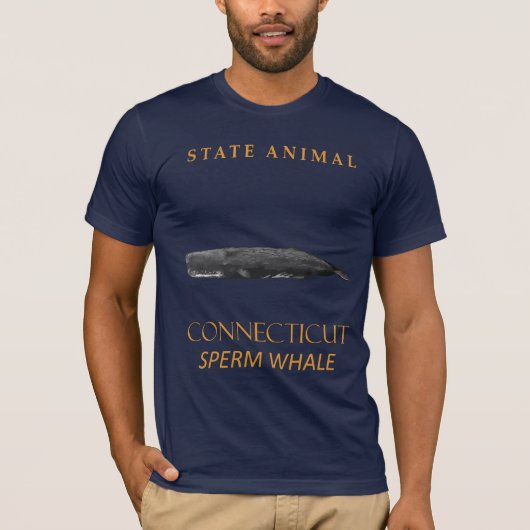 Connecticut Territory Tier Physeter macrocephalu T-Shirt (Vorderseite)