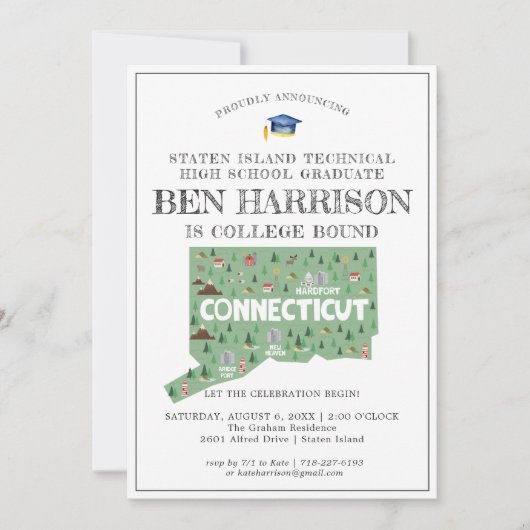 Connecticut | Uni Bound Graduation Party (Vorderseite)