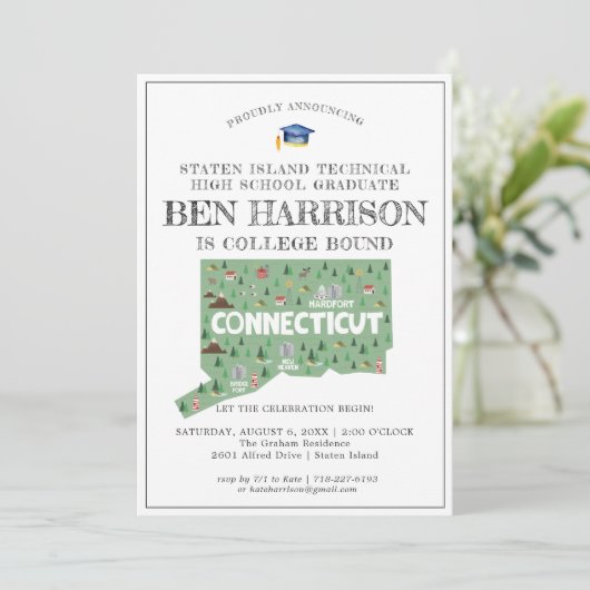 Connecticut | Uni Bound Graduation Party (Stehend Vorderseite)