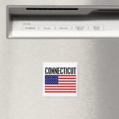 Connecticut, US Flagge Magnet (In Situ (Geschirrspüler))