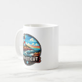 Connecticut USA Kaffeetasse (Vorderseite Links)