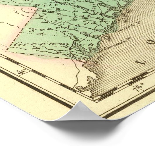 Connecticut USA Poster (Ecke)