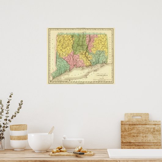 Connecticut USA Poster (Küche)