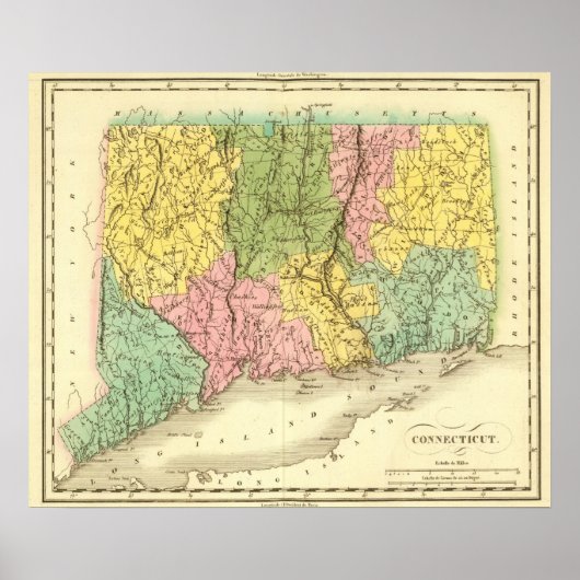 Connecticut USA Poster (Vorne)