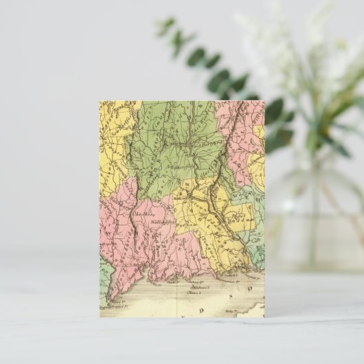 Connecticut USA Postkarte (Stehend Vorderseite)