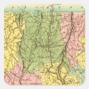Connecticut USA Quadratischer Aufkleber