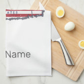 Connecticut vereinte Staaten Retrokarte Staat Vint Geschirrtuch (Viertel Falte)