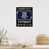 Connecticut Veteran-Plakat Poster (Küche)