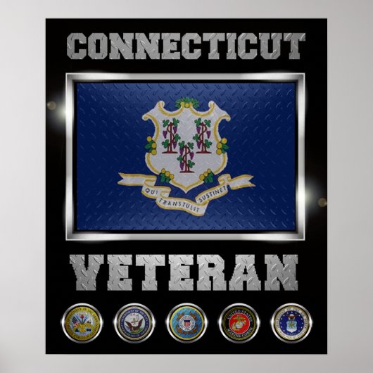 Connecticut Veteran-Plakat Poster (Vorne)