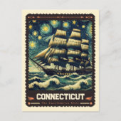 Connecticut | Vincent Van Gogh Inspiriert Postkarte (Vorderseite)