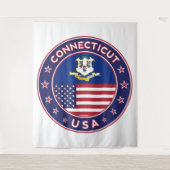 Connecticut Wandteppich (Vorderseite)