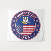Connecticut Wandteppich (Vorderseite (Horizontal))