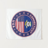 Connecticut Wandteppich (Vorderseite (Horizontal))